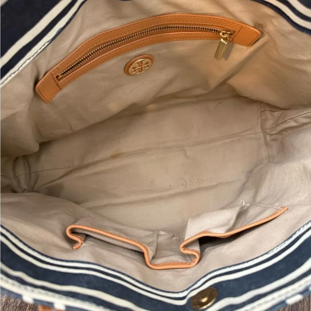 Tory Burch Ella Jacquard Stripe Tote